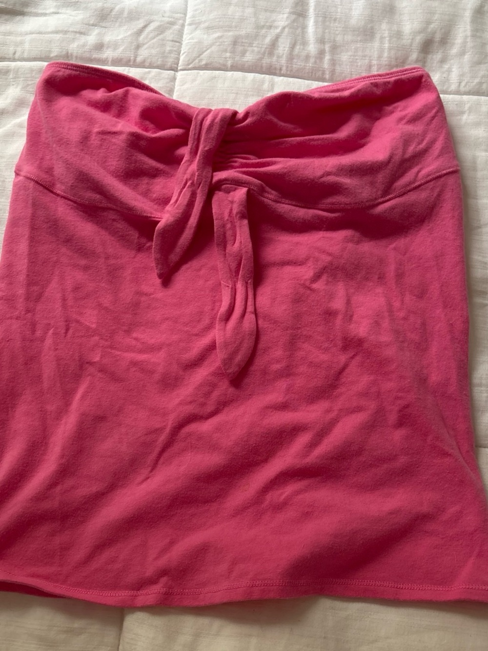 aerie Pink Tube Skirt with Front Tie